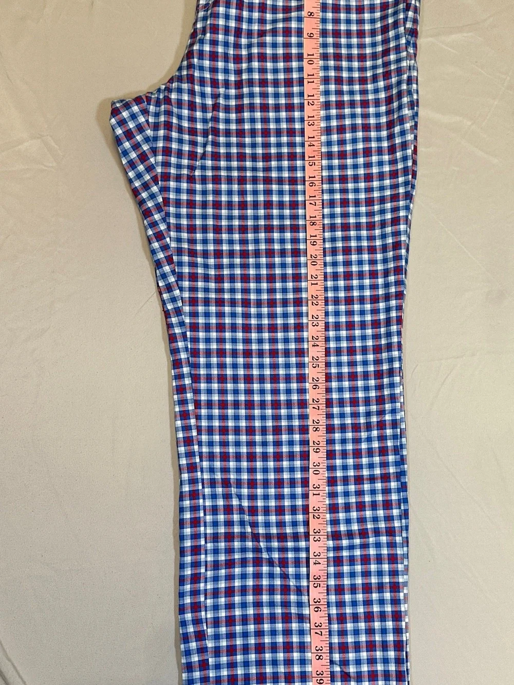 Vineyard Vines Blue & White Plaid Drawstring Lounge Pants
